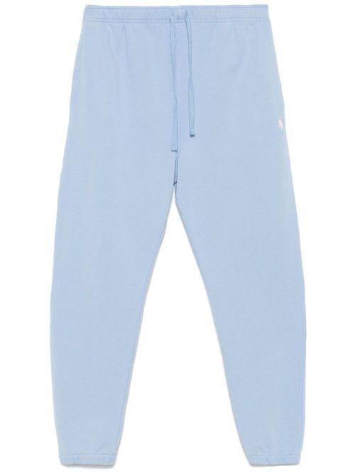 Sky Blue Cotton Track Pants