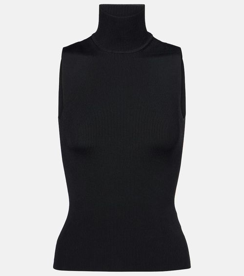 Benita ribbed-knit turtleneck top