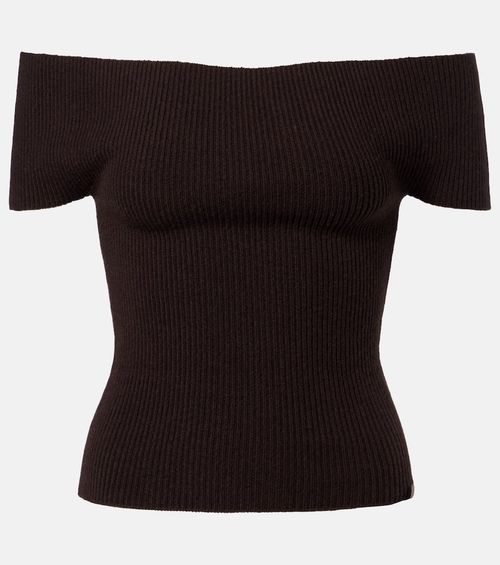 N°381 Libra cashmere-blend top