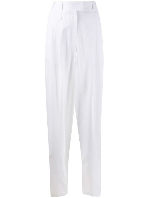 Oversized tailored trousers - White