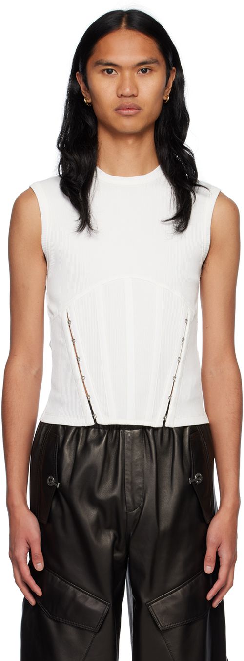 White split tank top