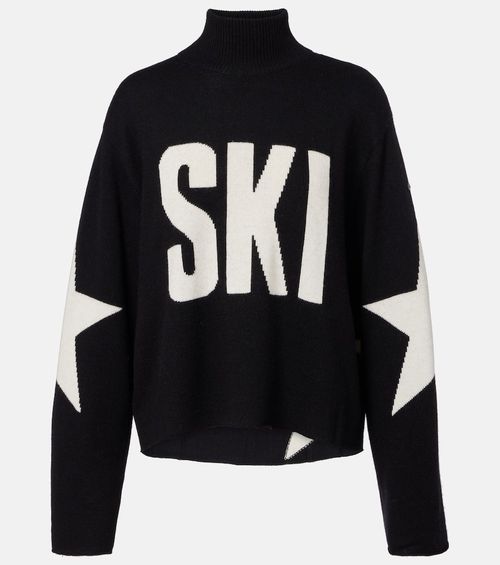 Wool-blend turtleneck sweater