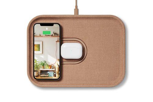 MAG:3 Linen 2-in-1 Magnetic Charging Tray - Camel