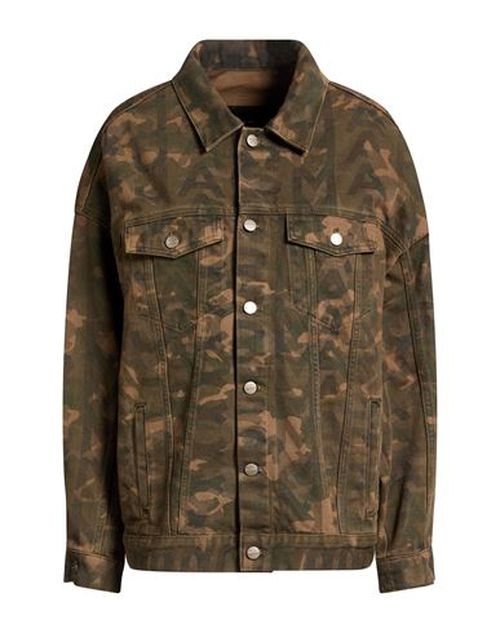 Woman Denim outerwear Military green Size M Cotton