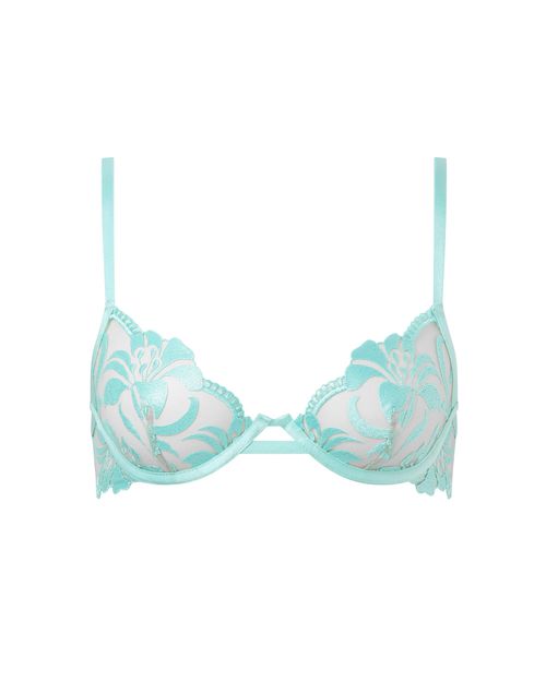 Bluebella Leonora Wired Bra Island Paradise Blue/Sheer