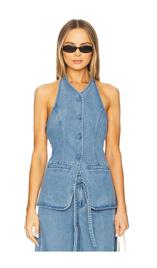 SOVERE TUNIKA AUS DENIM EVERLEIGH in Blue. Größe S. Also in