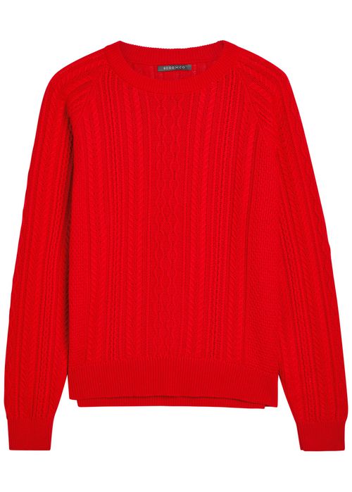 Maytime Cable-knit Cashmere and Cotton-blend Jumper