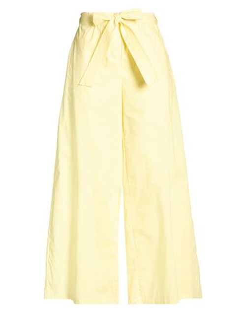Woman Pants Yellow Size 8 Cotton