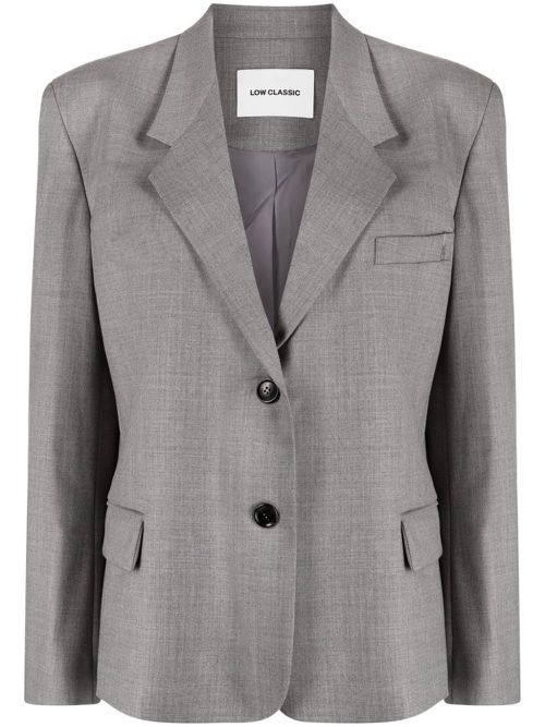 Classic single-breasted blazer - Grey