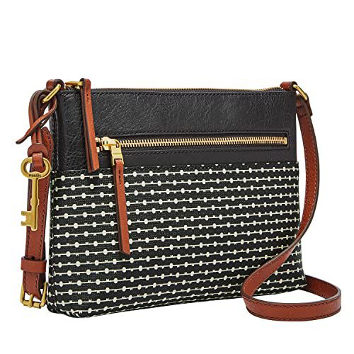 Fossil Women's Fiona Faux Leather Small Crossbody Purse Handbag