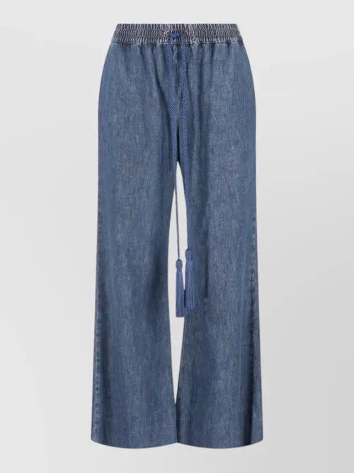 Valentino Garavani - silk nylon trousers back pockets tasse