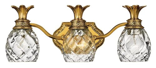 Burnished Brass LED Bath from the Plantation Collection