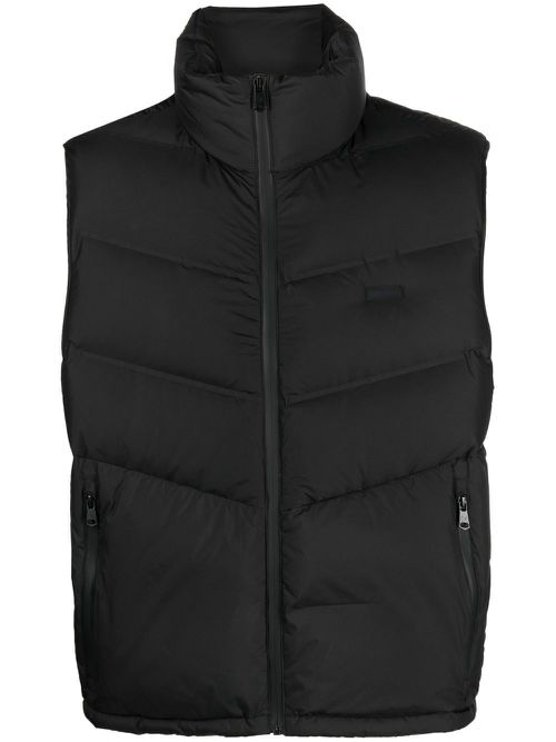 Stitchless quilted comfort gilet vest - Black