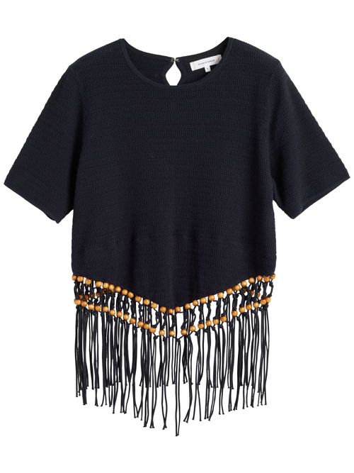 Chinti & Parker beaded blouse - Black