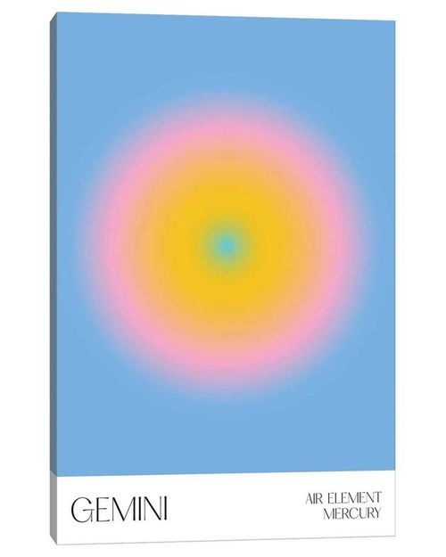 Gemini Zodiac Sign By Mambo Art Studio Wall Art