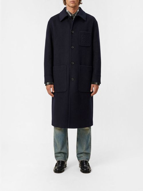 Coat Men color Navy