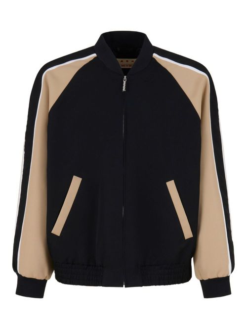 Panelled bomber jacket - Black