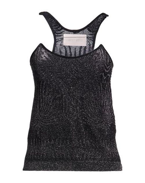Woman Top Black Size 8 Viscose, Polyester, Polyamide