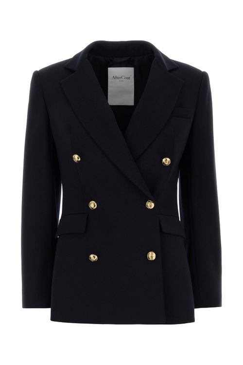 AFTERCOAT Midnight blue wool blazer