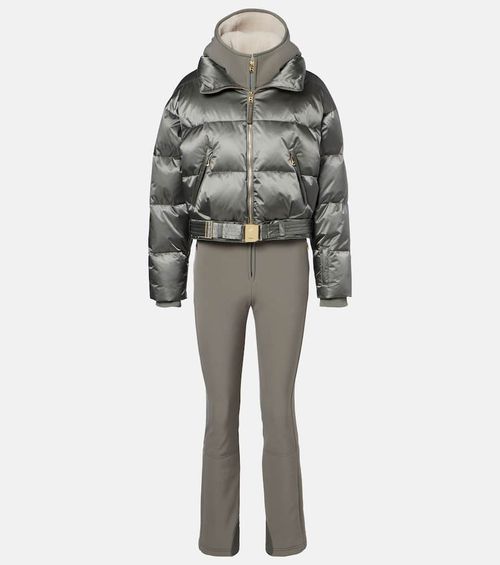Cropped down ski jacket