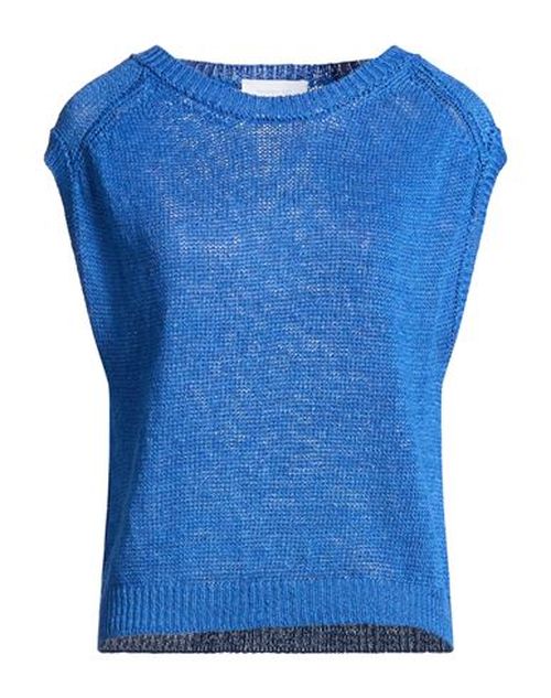 Collezione N_01 Woman Sweater Blue Size S Linen