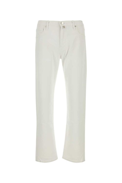 White Stretch Denim Jeans