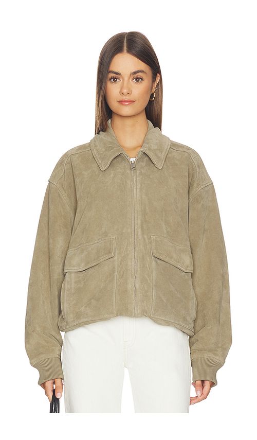 Citizens of Humanity Vivienne Suede Jacket in Olive. M. Also in