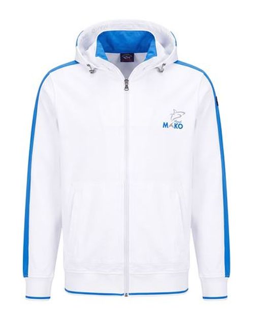 Man Sweatshirt White Size XL Cotton, Polyester