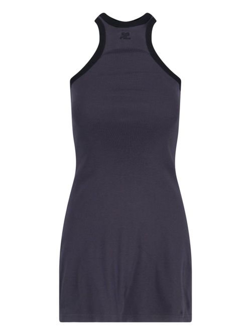 Courrèges 100% Cotton Short-Sleeve Dress