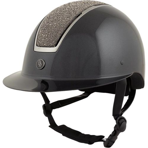 Riding helmet with polo visor BR Equitation Omega Glamourous Glossy