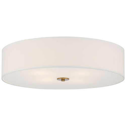 Antique Brushed Brass LED Flush Mount from the Mid Town Collection
