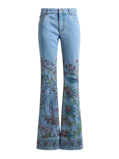 Light blue patterned jeans