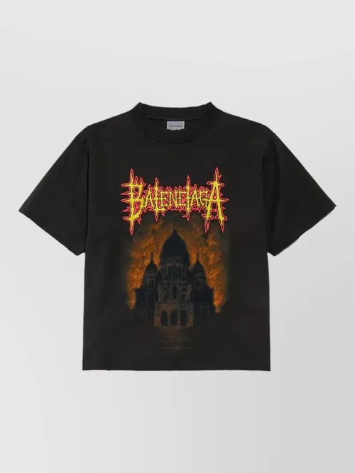Balenciaga - medium fit t shirt crew neck graphic