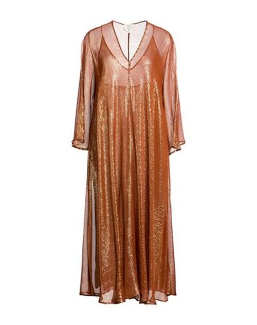 Forte_forte Woman Midi dress Tan Size 3 Polyamide