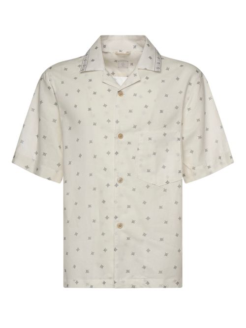 Linen And Cotton Bowling Shirt