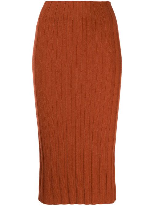Lenny pencil skirt - Brown