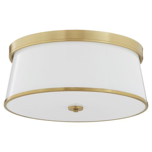 Aged Brass Ceiling Mount from the Weir Collection