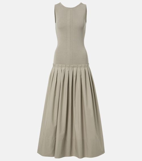 White Label Malia pleated maxi dress