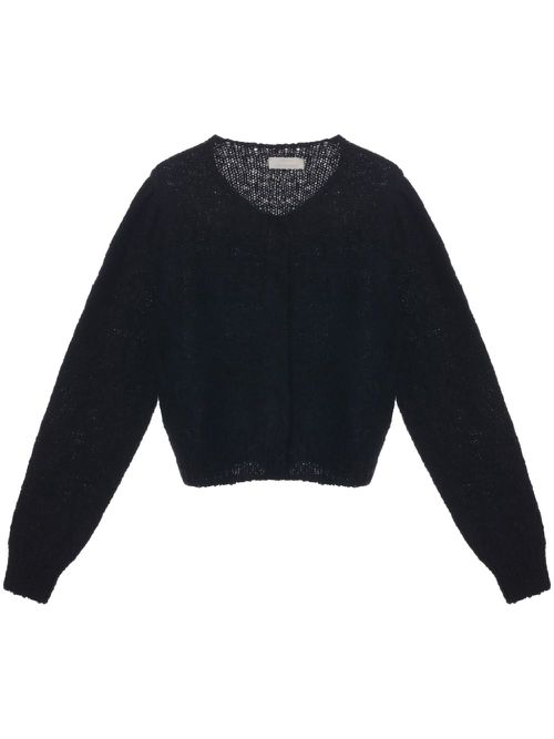 Shaggy cardigan - Black