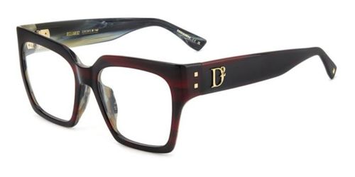 Dsquared2 D2 0151/G Asian Fit Women's Glasses, Burgundy, Size 55