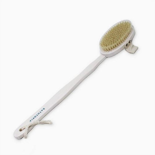 Danielle Creations Bathtopia Bamboo Bath Body Brush in White