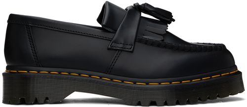 Dr. Martens Black Adrian Bex Smooth Leather Tassel Loafers