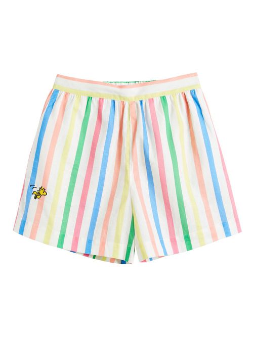 Chinti & Parker x Snoopy striped shorts - White