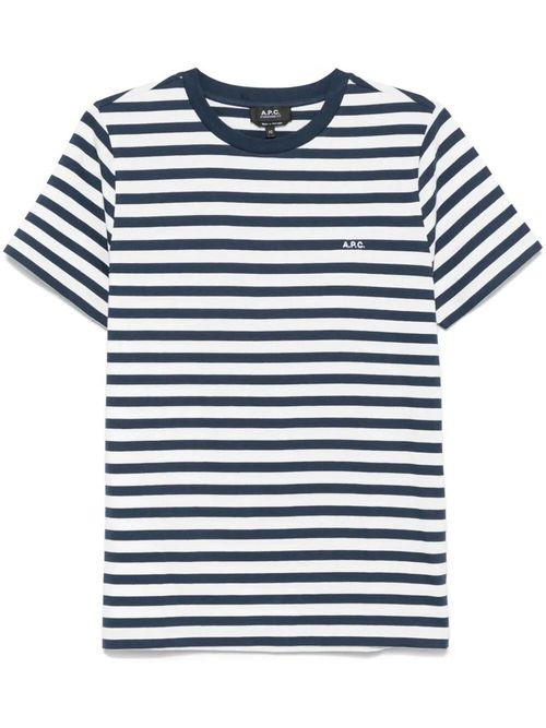 A. P.C. Striped Cotton T-Shirt