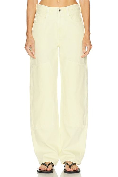 AGOLDE Laria Pierced Jeans in Lemon Zest - Yellow. 23 also , 25, 26, 27, 28, 29, 30, 31, 32