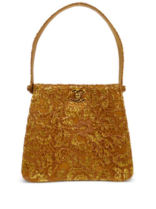 1998 Both Side Turn-lock handbag - Gold