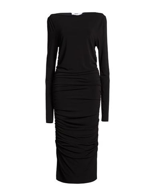 Woman Midi dress Black Size S Polyester, Elastane