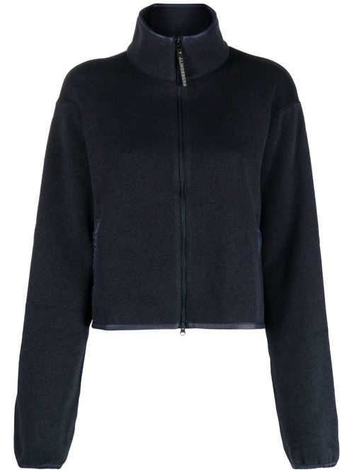 Cirque zip-up knitted jacket - Blue