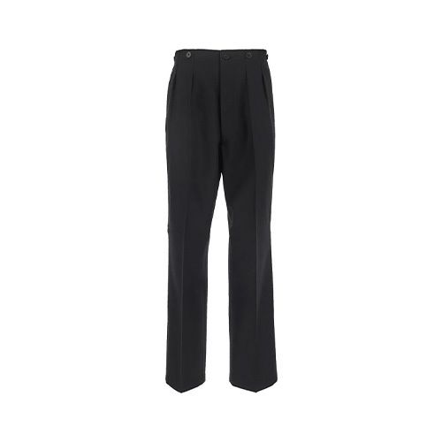 High-waisted tailored trousers - Black