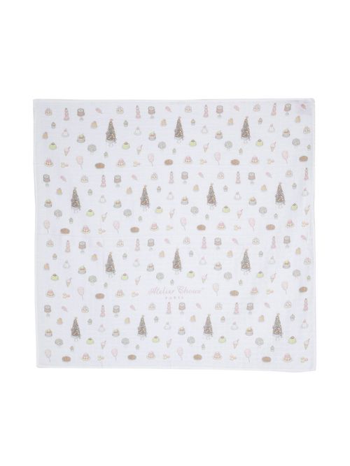 Sweetie Pie organic cotton blanket - White